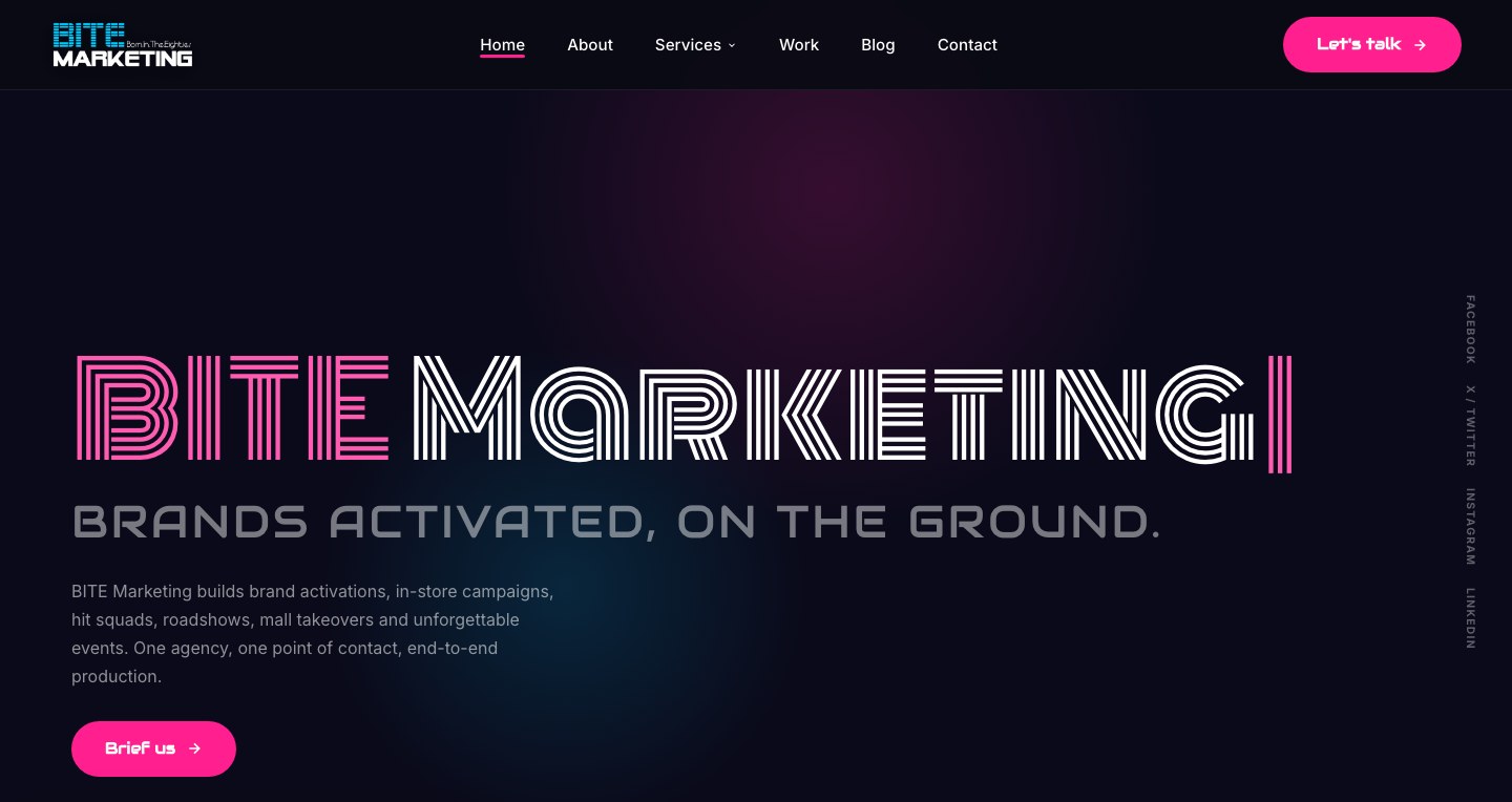 BITE Marketing website